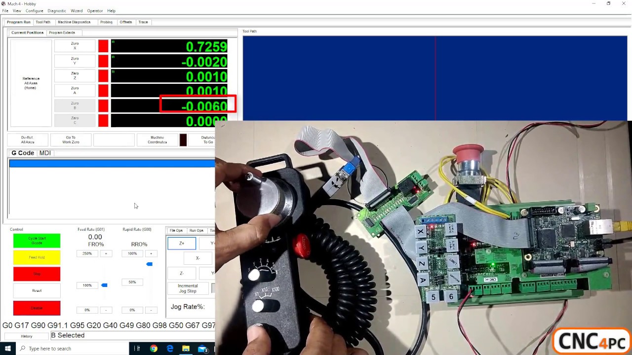 Mach4 and Ethernet Smooth Stepper MPG Setup