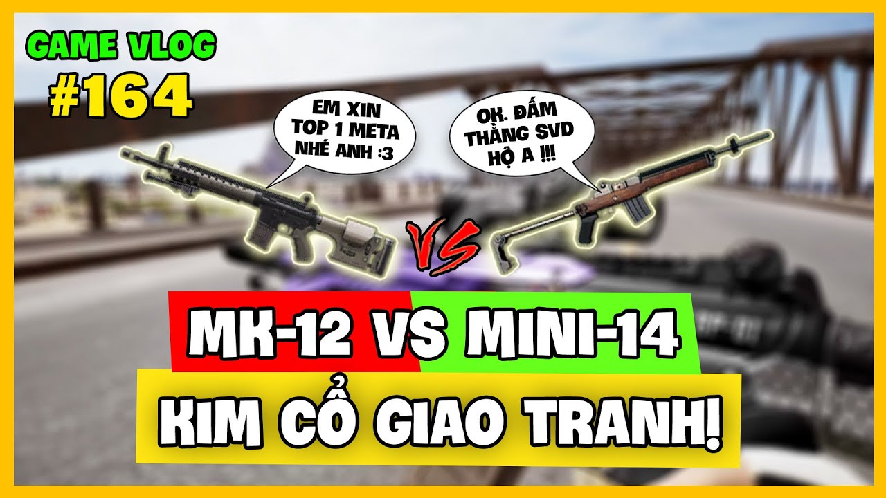 GVlog 164 | MK-12 vs MINI-14 | KIM CỔ GIAO TRANH, TOP 1 ĐẠN XANH DMR? Nam Art