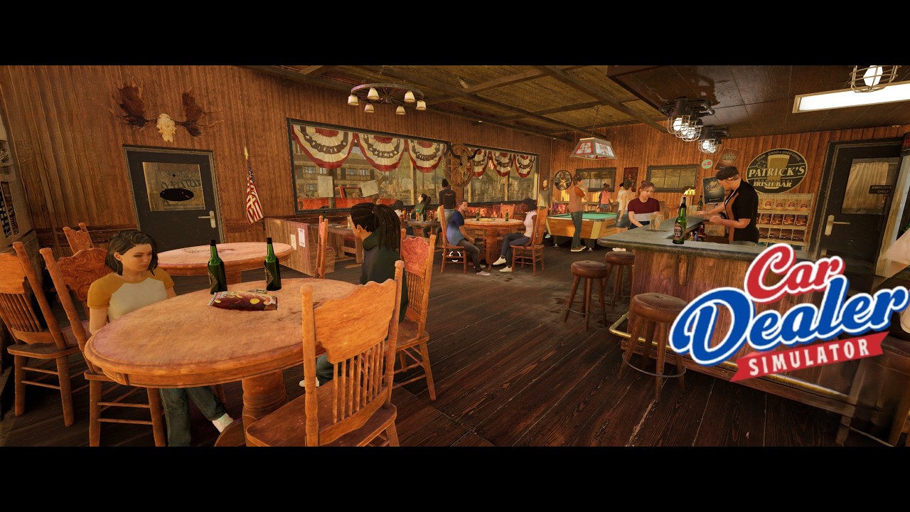 Car Dealer Simulator 29 - Nach Feierabend in der Bar eine kleine Runde Billard spielen