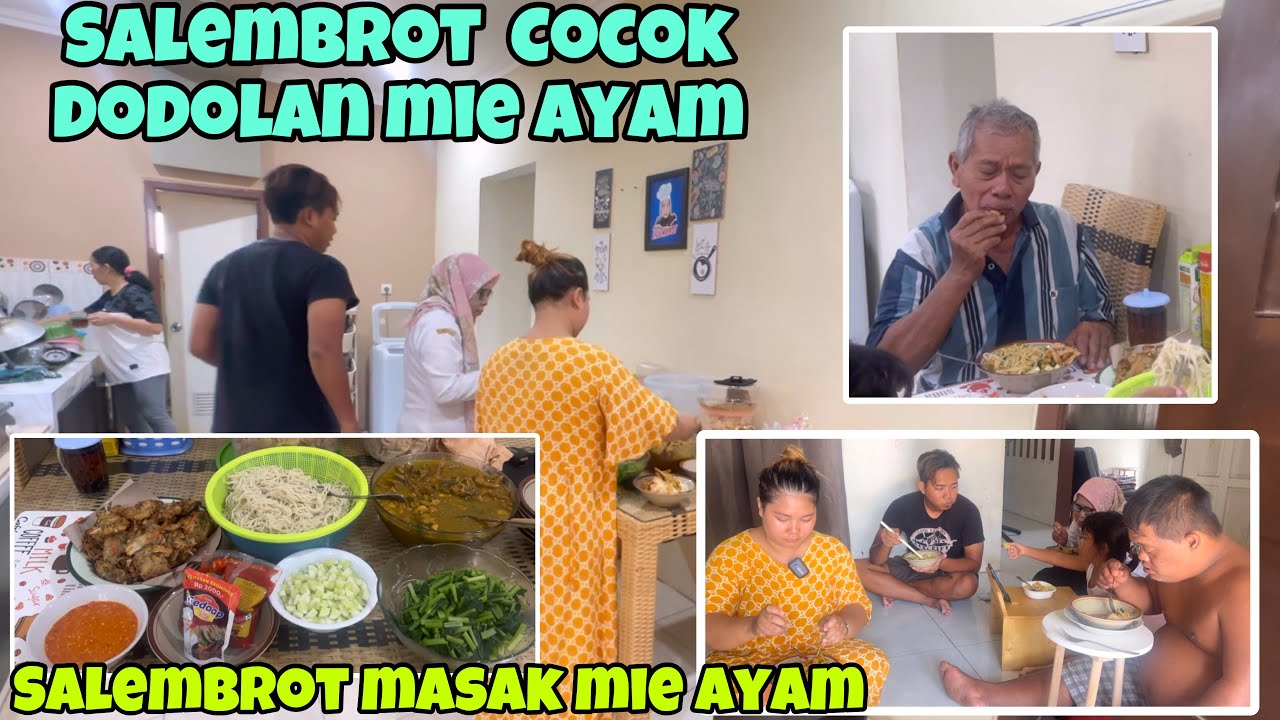 BIKIN MIE AYAM LANGSUNG PESTA‼️makan rame rame bareng keluarga‼️