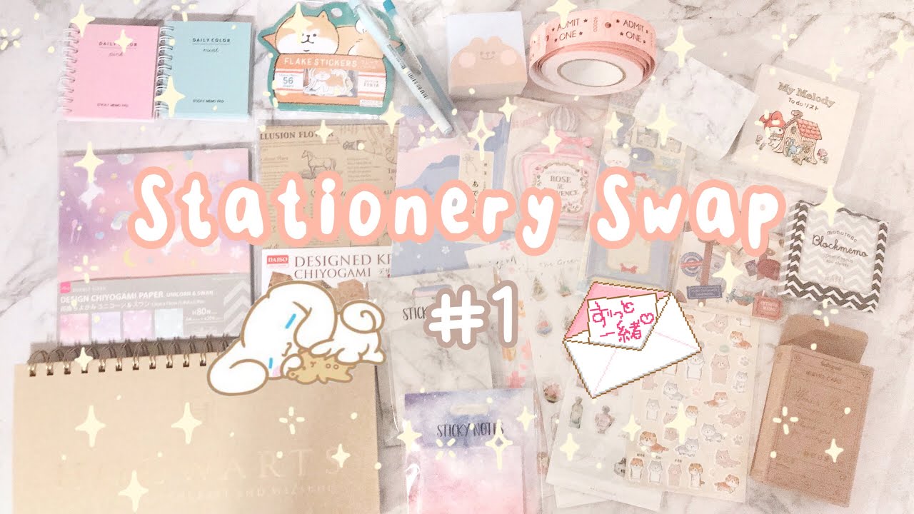 °˖✧ Stationery Swap #1 🍑 - Pack with Me - 🍑
