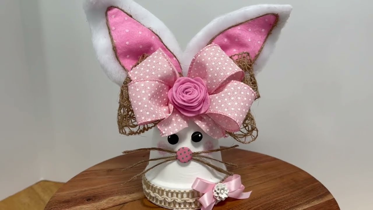 How to make Clay Pot Easter Bunny