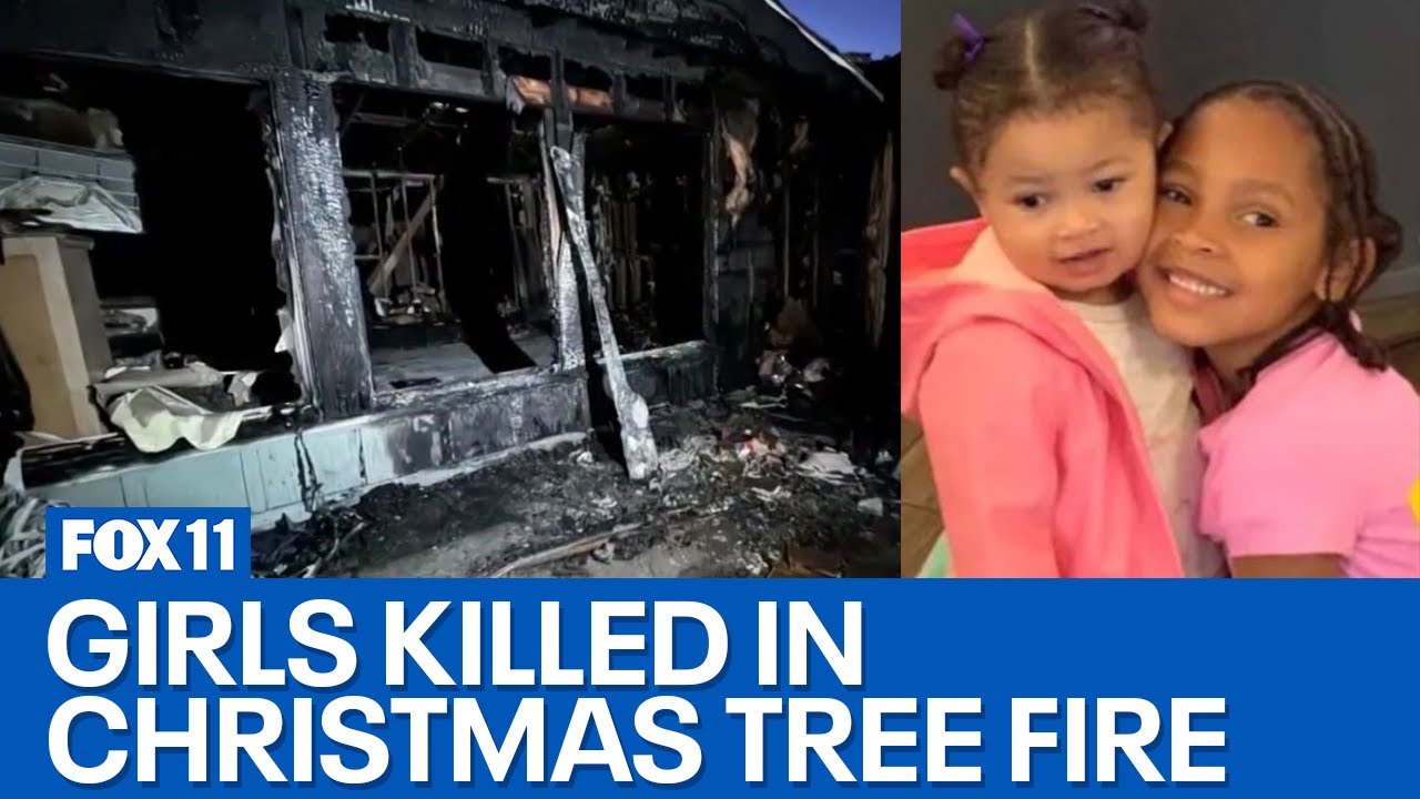 Christmas tree ignites: Two girls, ages 2 and 7, killed in Barstow house fire