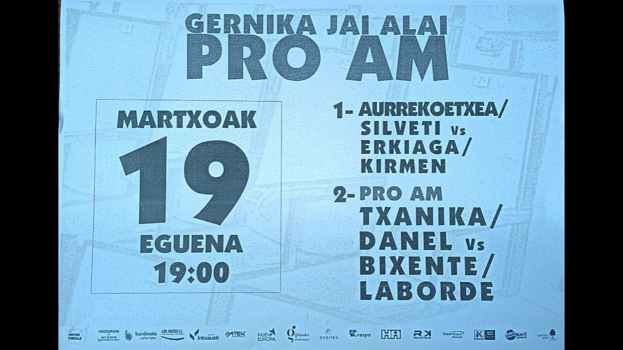 GERNIKA JAI ALAI PRO AM - 3. jardunaldia - 2026/03/19