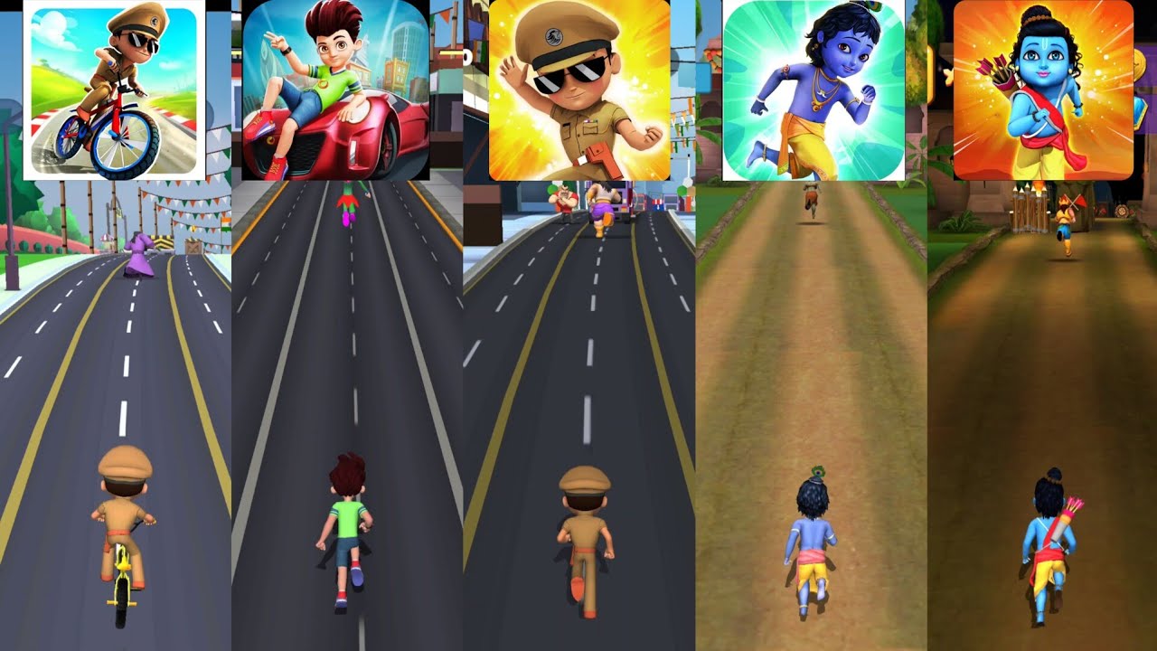 Little Singham Cycle Race 🆚 Kicko & Super Speedo 🆚 Little Singham 🆚 Little Krishna 🆚 Little Ram