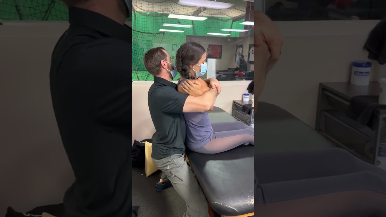 Thoracic Spine Seated Thrust Manipulation | Neck and Shoulder Pain | Manual Therapy Physical Therapy