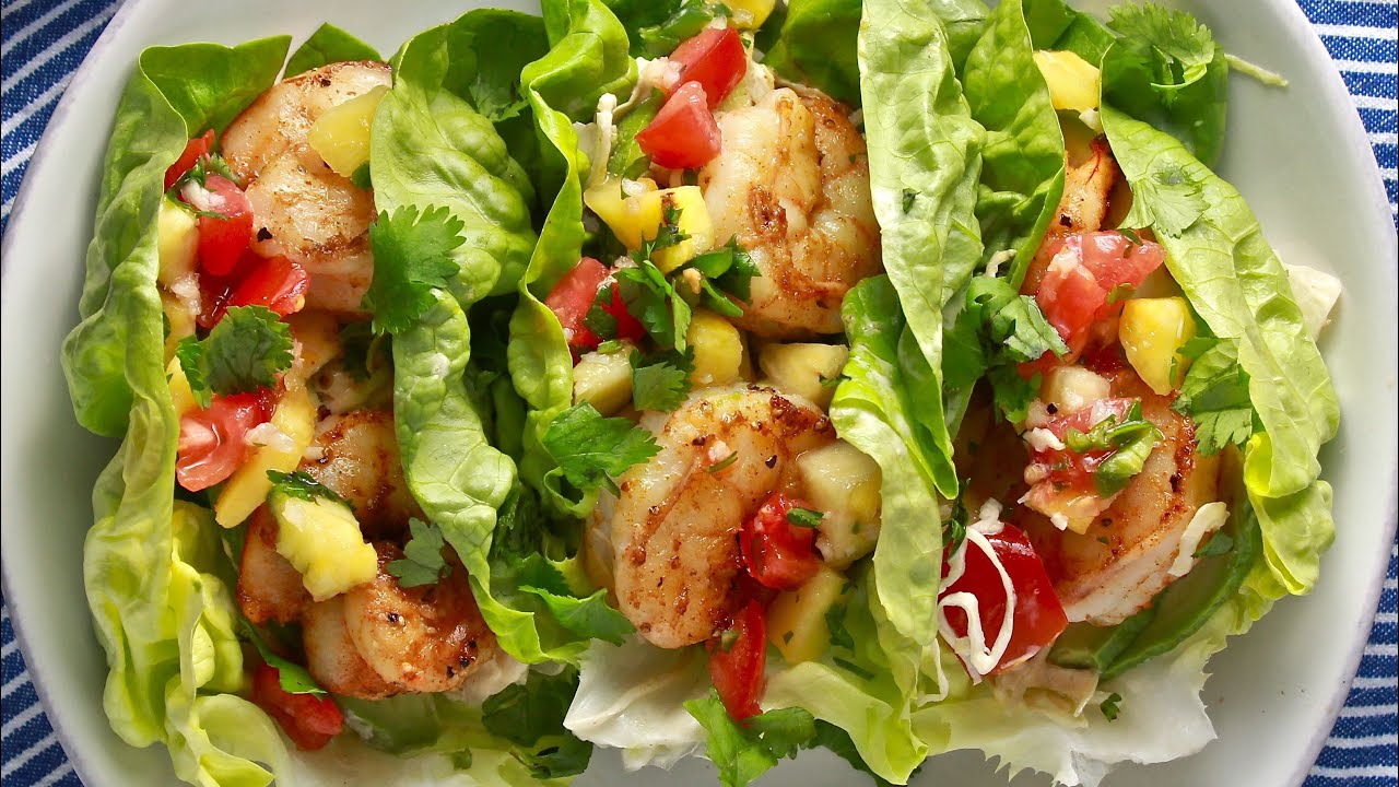 Shrimp Lettuce Tacos Recipe, Weight Loss Recipe