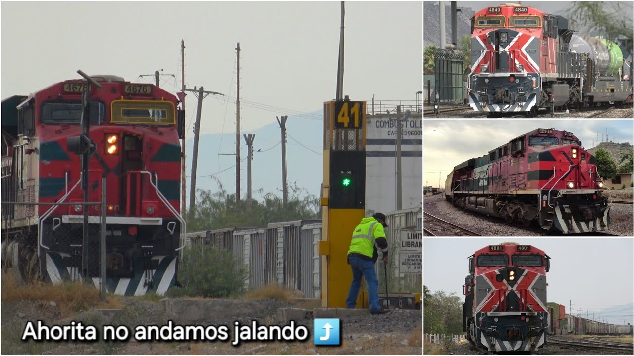 Fuera De Servicio! Cambios de vía sin funcionar y formación especial. Trenes por Torreón.