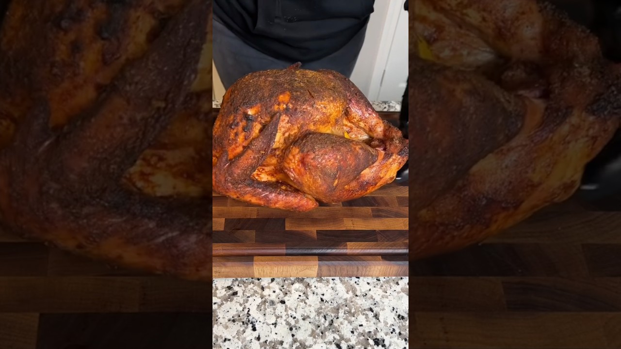 Whole Smoked Turkey for Thanksgiving #texasbbq #smokedturkey #turkey #pelletgrill