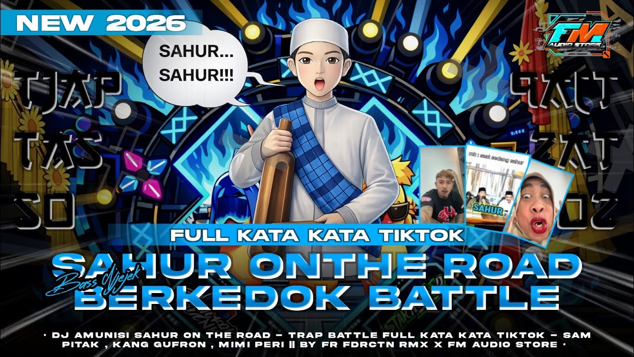 DJ SAHUR ON THE ROAD 2026 - COCOK UNTUK GUGAH SAHUR - BASS BATTLE - FULL KATA KATA TIKTOK - FM AUDIO