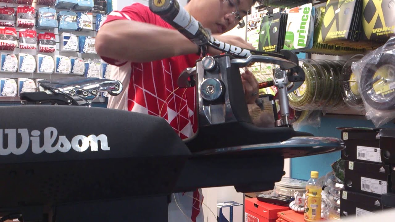 Stringing on Wilson Baiardo machine