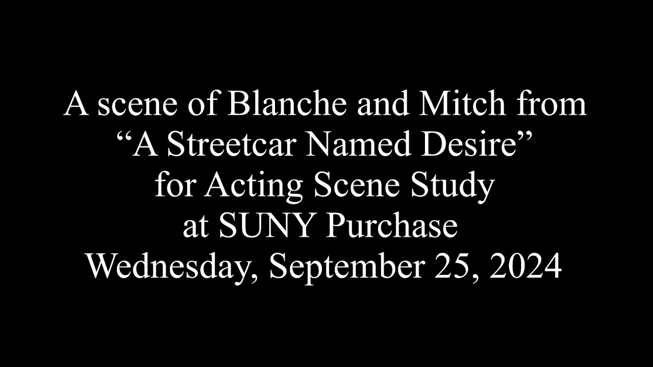 Blanche and Mitch scene from &ldquo;A Streetcar Named Desire&rdquo;