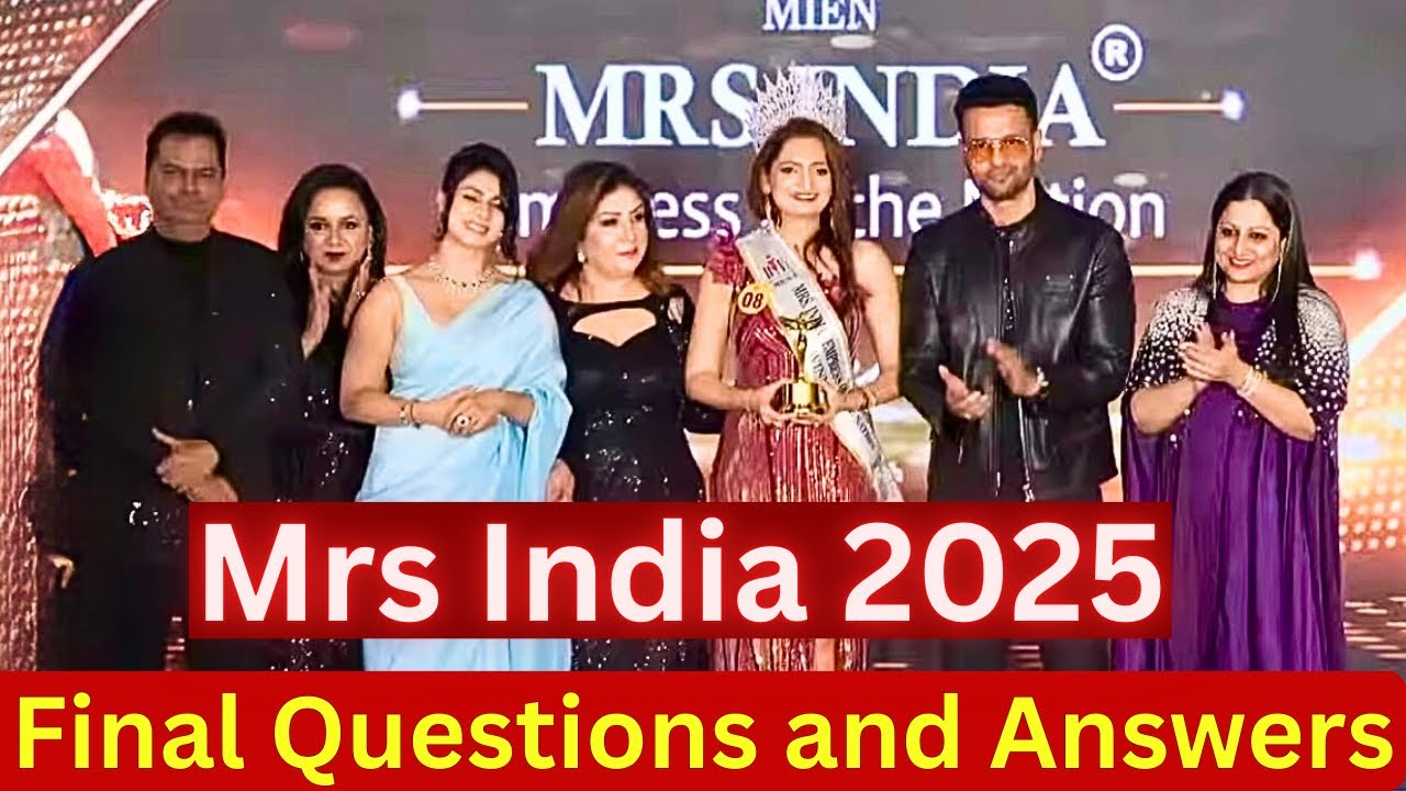 Mrs India 2025 | Silver category | Final Question & Answer Round 💕#mrsindiadream