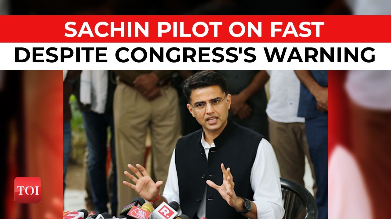 Sachin Pilot protest Live Updates: Pilot&rsquo;s fast against Rajasthan govt today