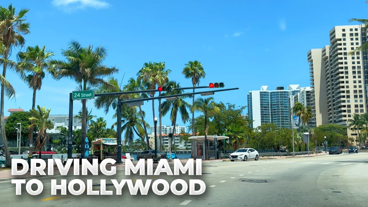 Driving to Hollywood from Miami via A1A Intracoastal