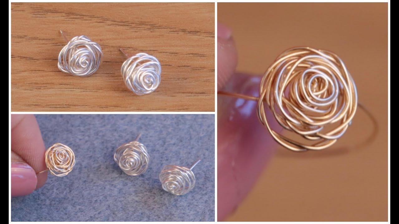 DIY: Make Silver Stud Earrings (Rose Jewellery) with Jessica Rose