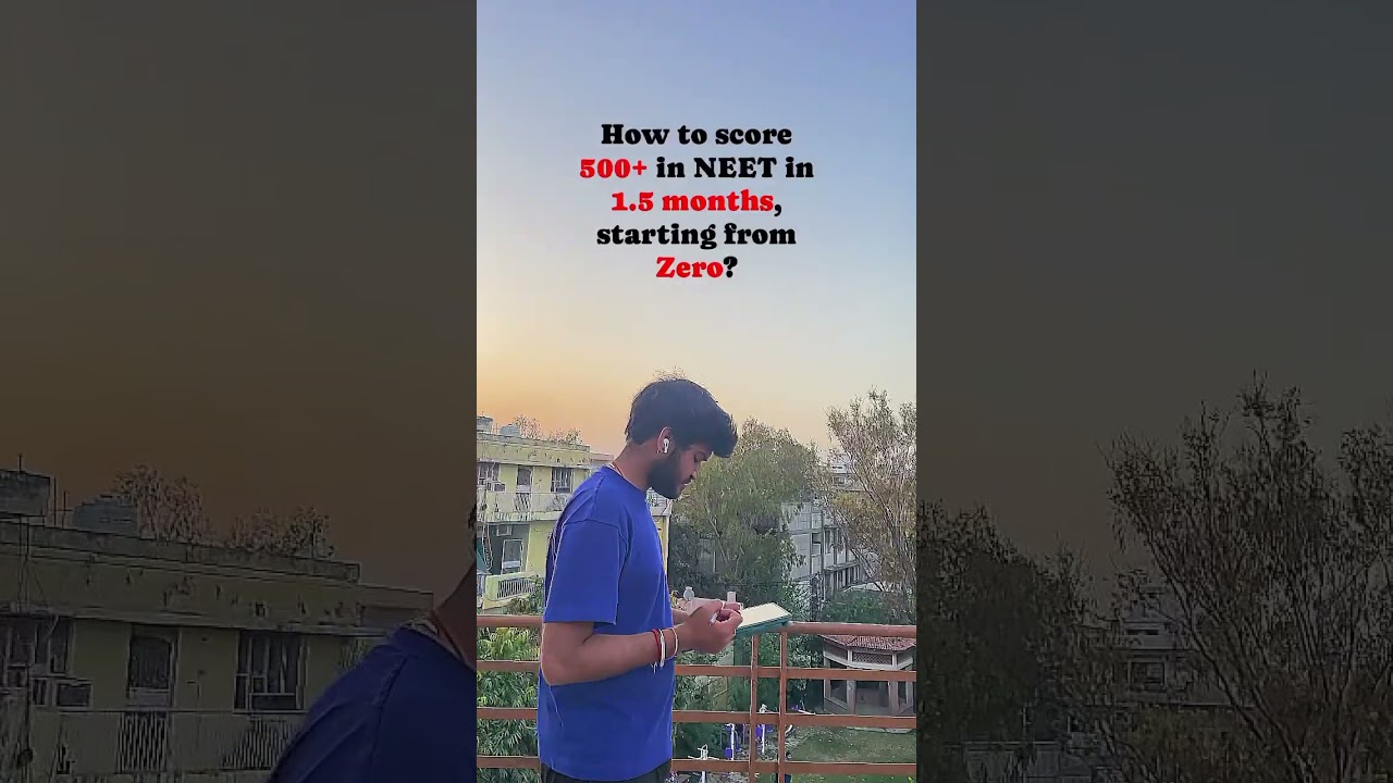 You can still score 5️⃣0️⃣0️⃣+ in NEET if you&rsquo;re starting from zero! | #neet2024 #neettips #short
