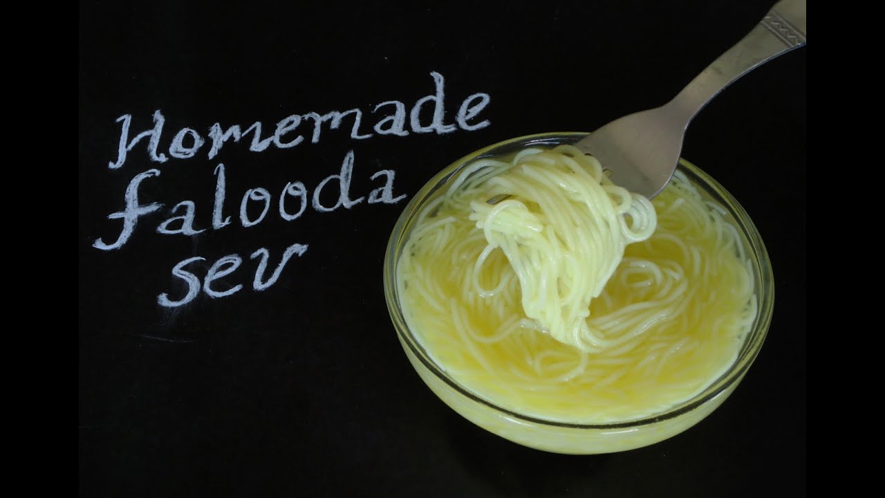 Homemade Falooda Sev/ 3-ingredient simple easy recipe|Poonam's Kitchen