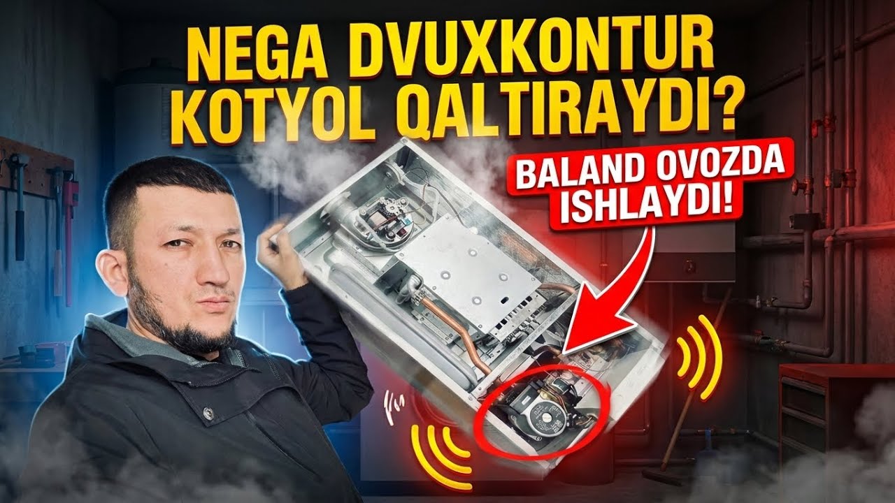 Aldanib qolmang! Dvuxkonturniy kotyol nega qaltirab baland ovozda ishlaydi? Keling xamkor bulaylik🤝