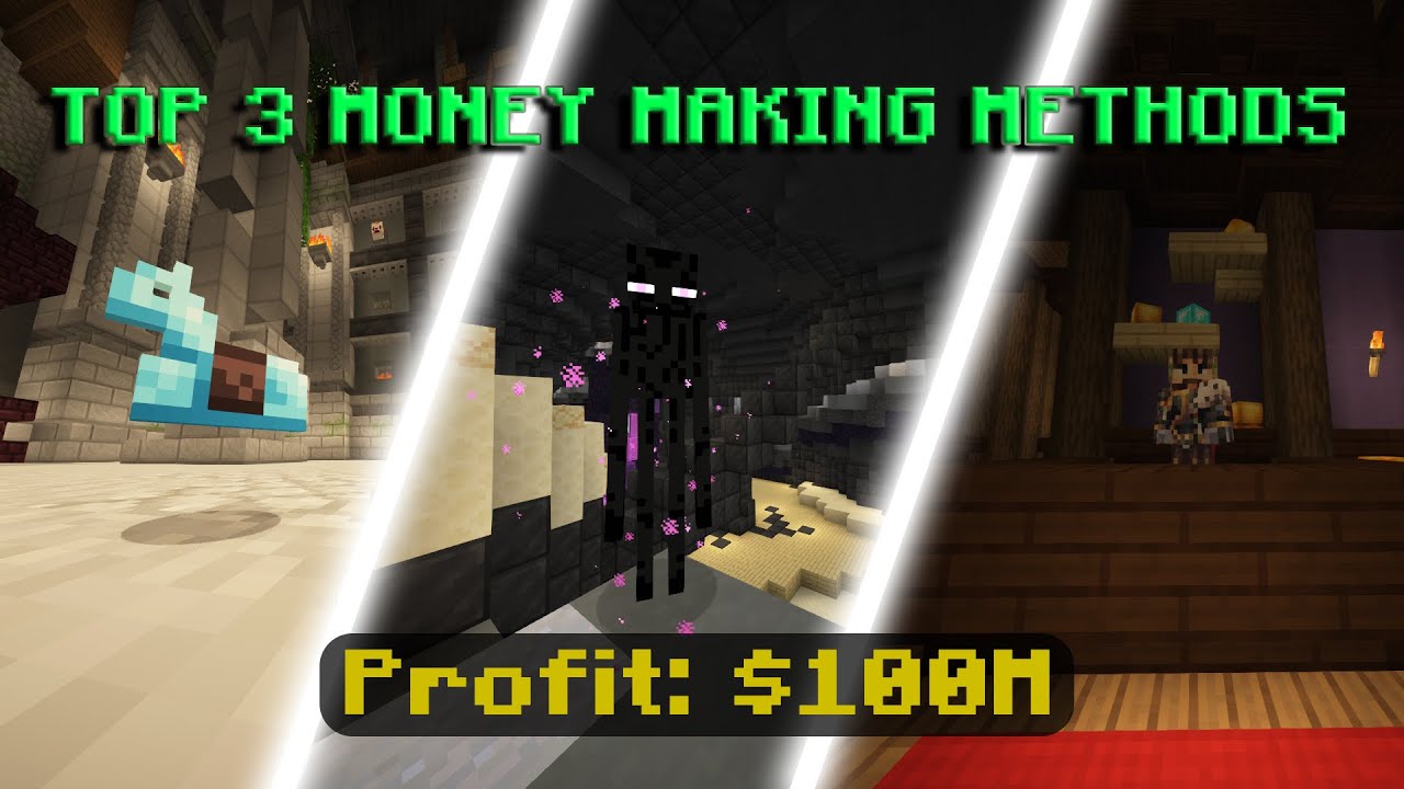 Top 3 midgame moneymaking methods | Hypixel skyblock