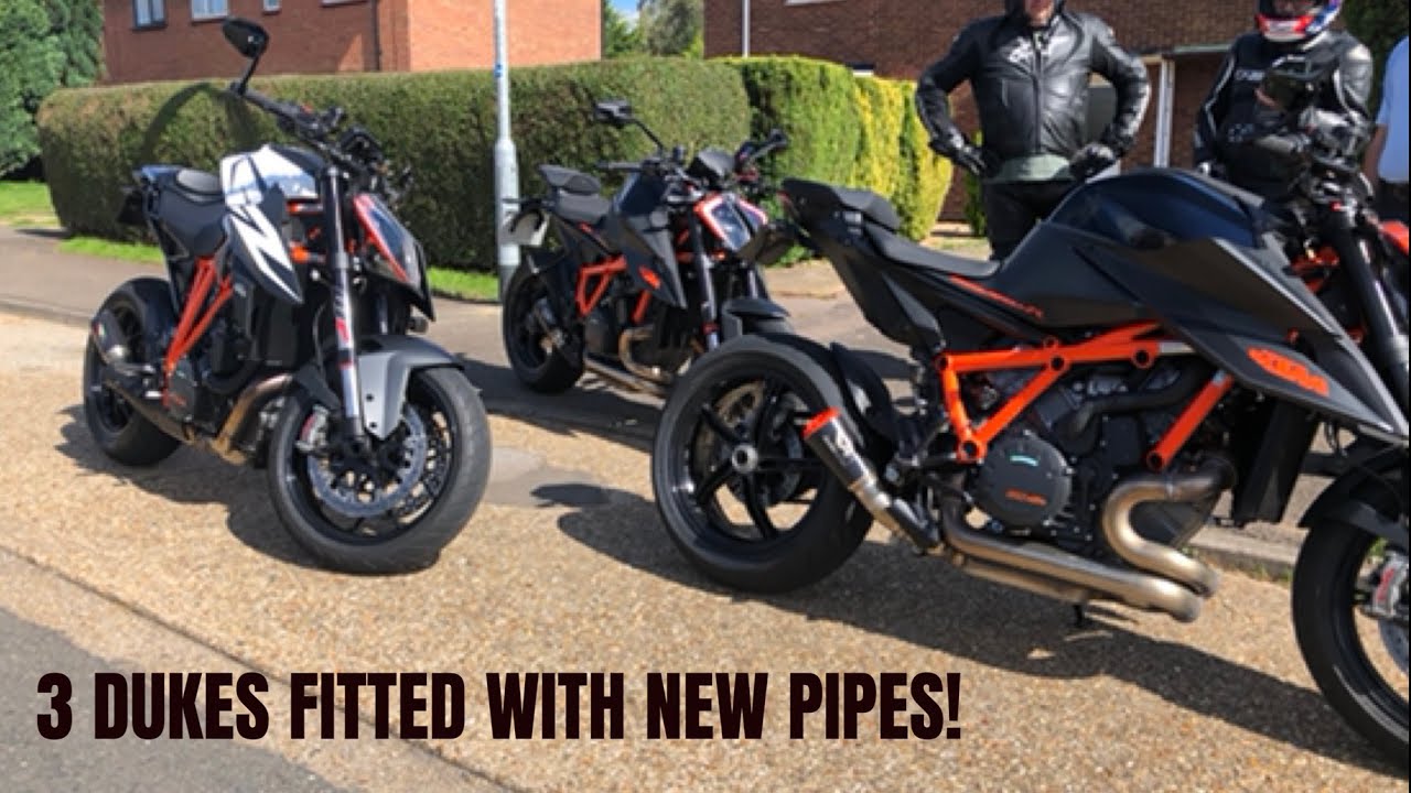 2020 & 2019 KTM SUPER DUKE R'S, ALL FITTED WITH AUSTIN RACING V3 MINI PIPES! Bring on the noise!!
