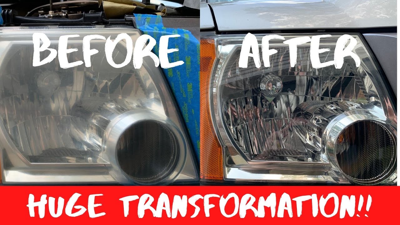 Nissan Xterra Headlight Restoration......Again!! AvalonKing vs. Gtechniq