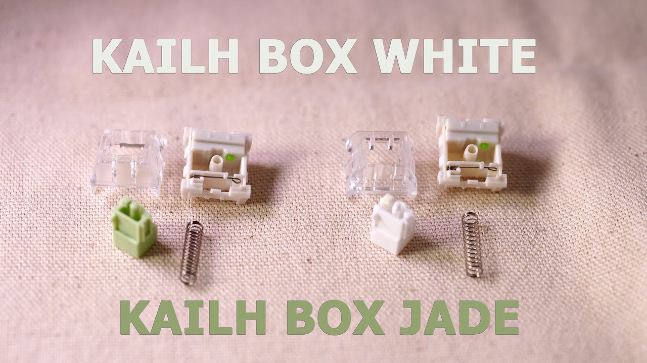 Kailh Box - Clicky Switch Comparison | Box White and Box Jade