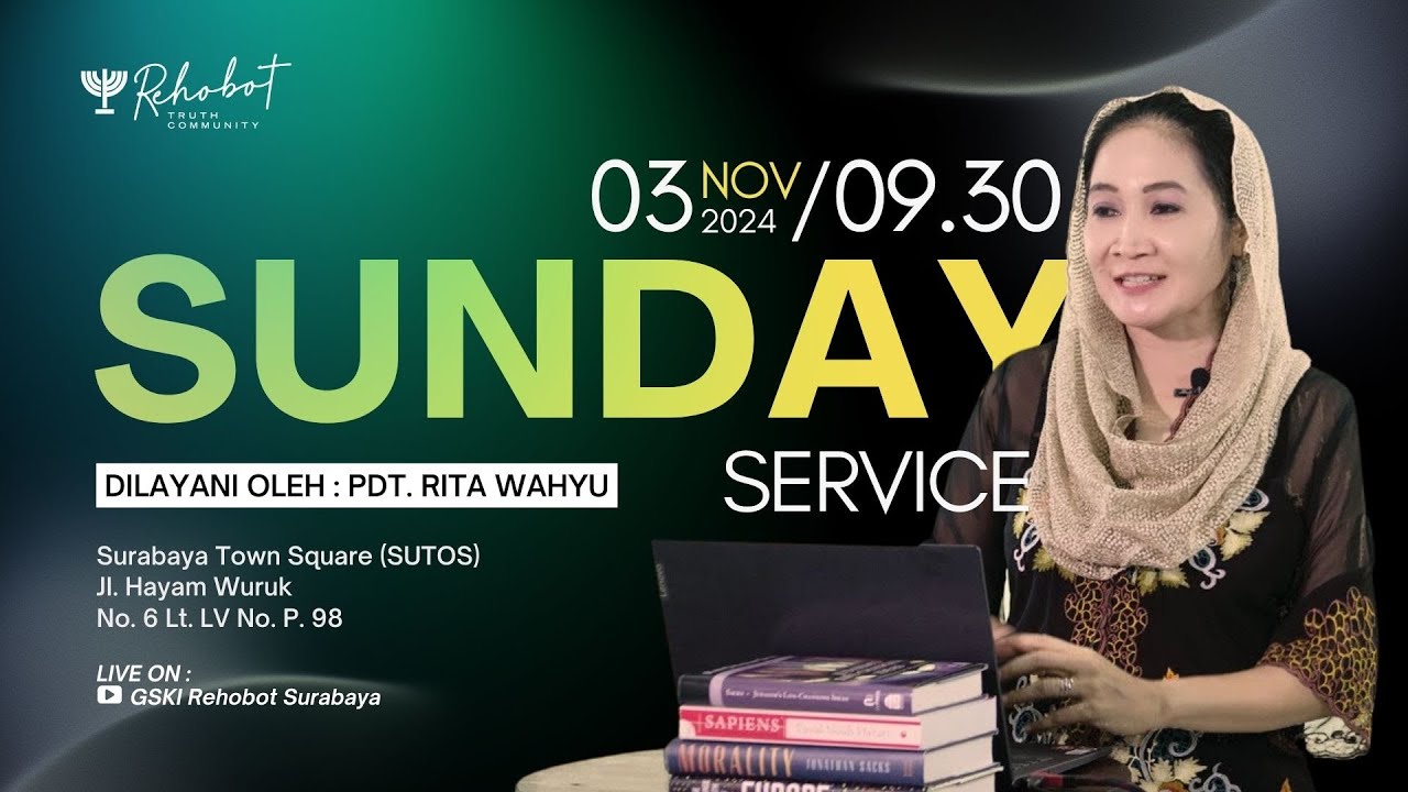 IBADAH RAYA | Pdt. Rita Wahyu | Minggu, 3 November 2024