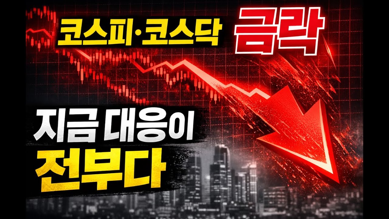 코스피·코스닥 급락, 지금 이 대응을 모르면 계좌 더 무너집니다