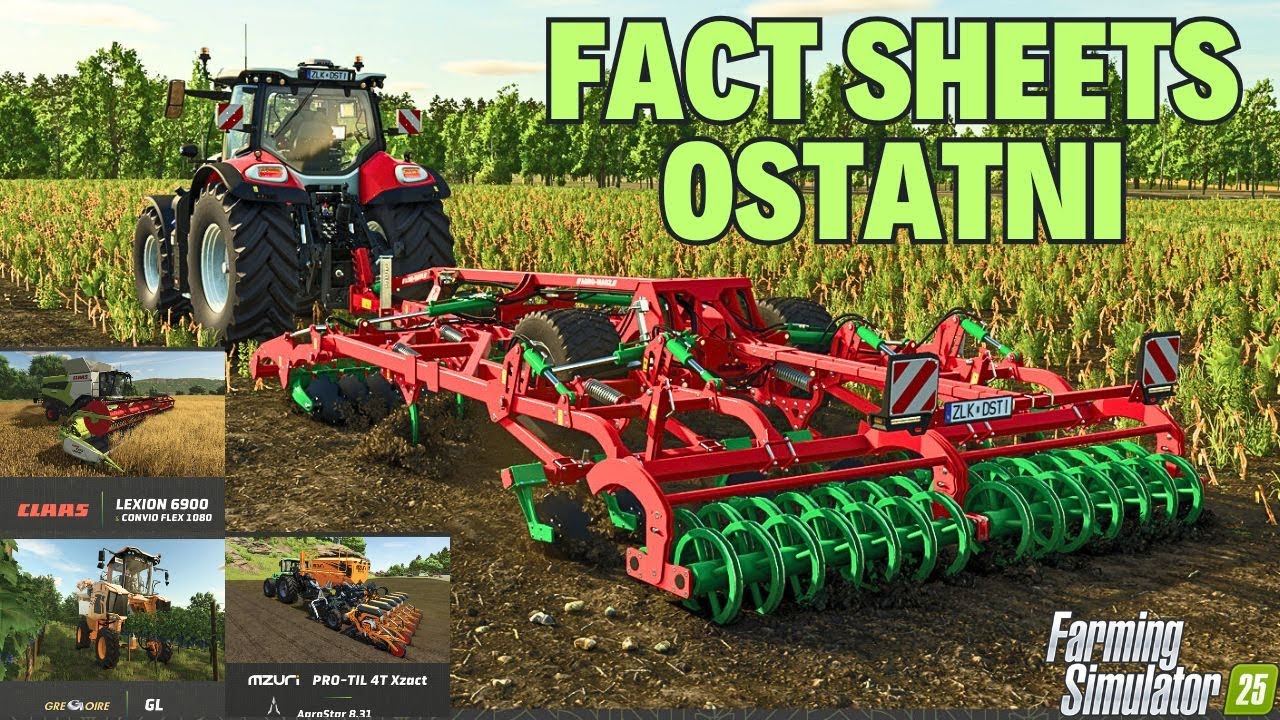 🔥🔥🔥  FACT SHEETS FINAL dla FARMING SIMULATOR 25 ,