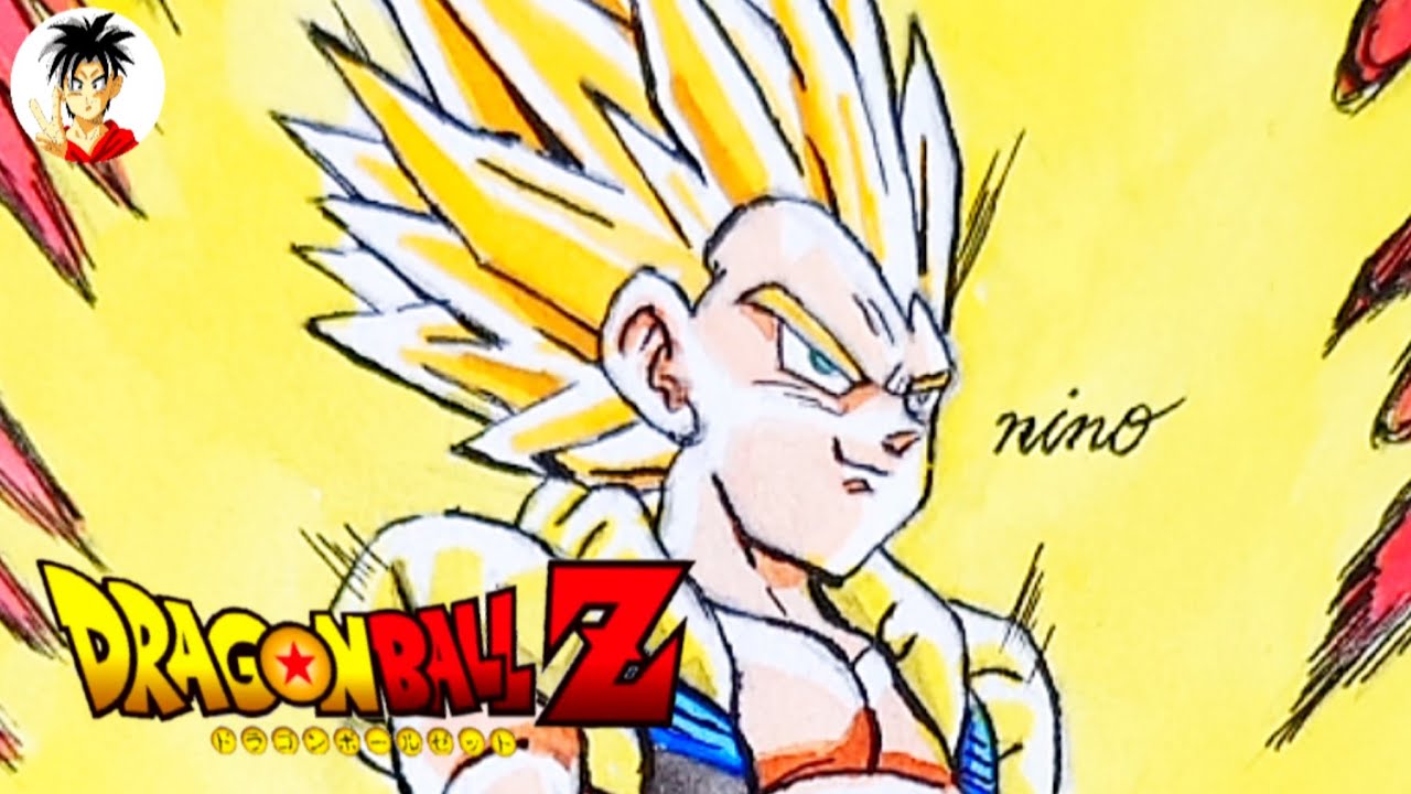 【描いてみた】【音声解説】『ドラゴンボール』超ゴテンクス(模写)/Painting Super Saiyan Gotenks【English Sub】
