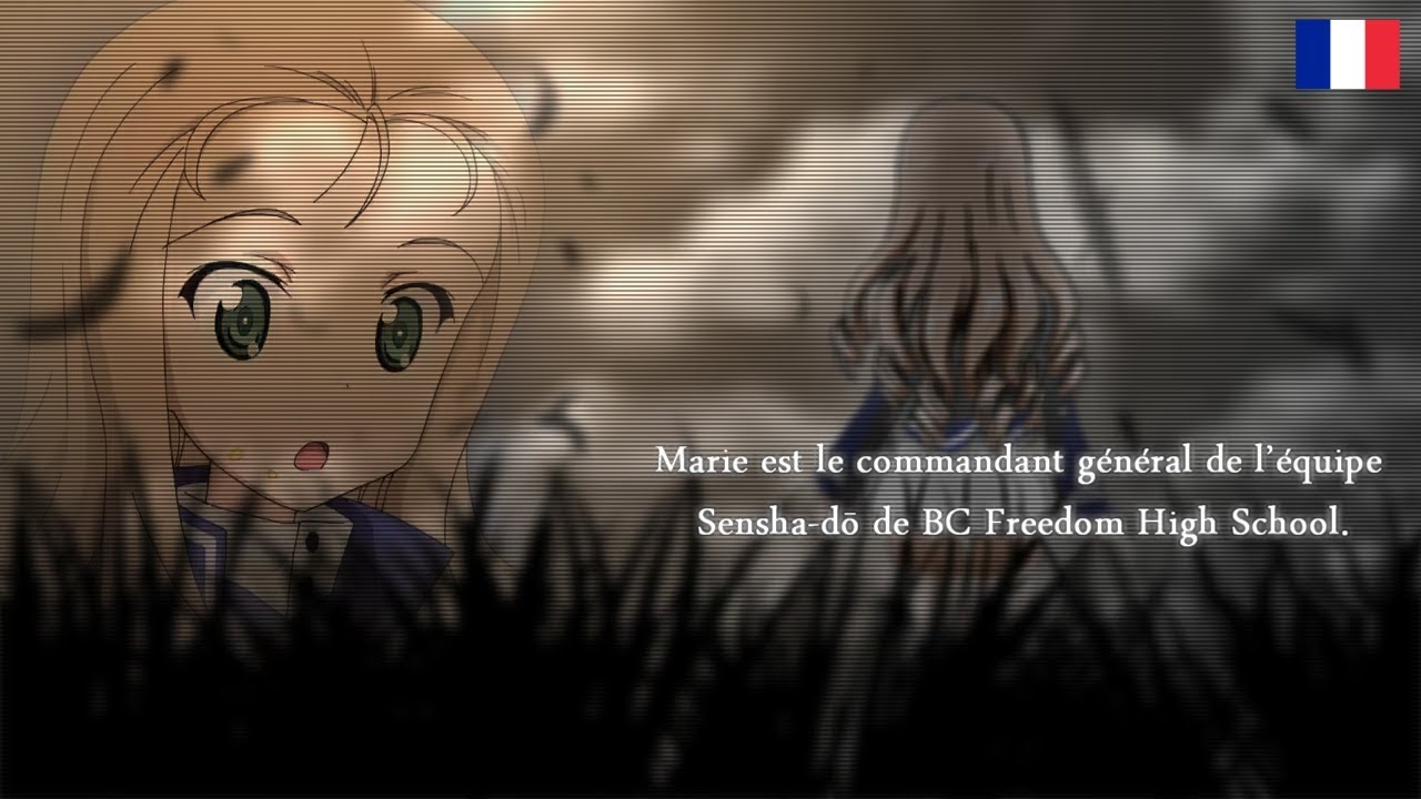 Marie est le commandant général de l’équipe  Sensha-dō de BC Freedom High School.
