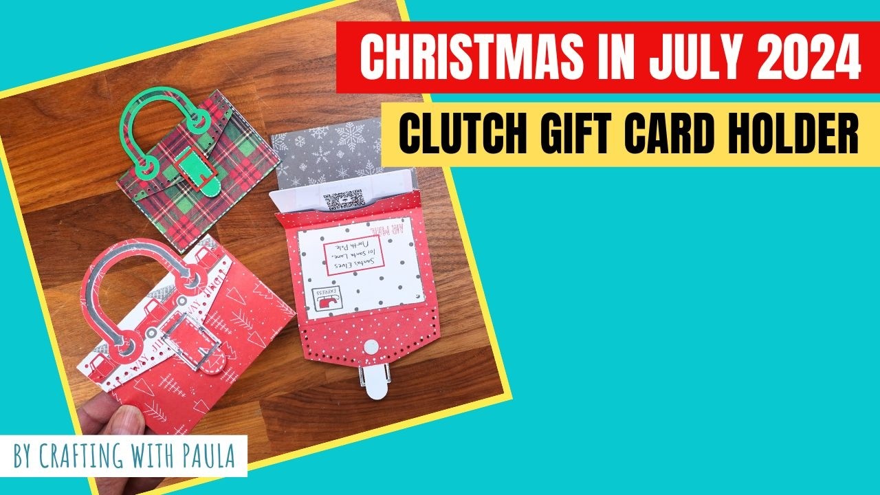 Clutch Giftcard holder: Christmas in July 2024