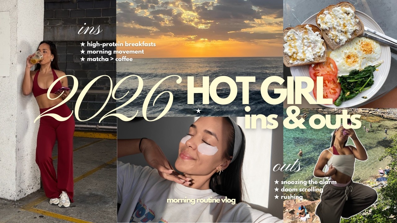 *life changing* hot girl morning routine | 2026 productive habits, healthy breakfast + locking in