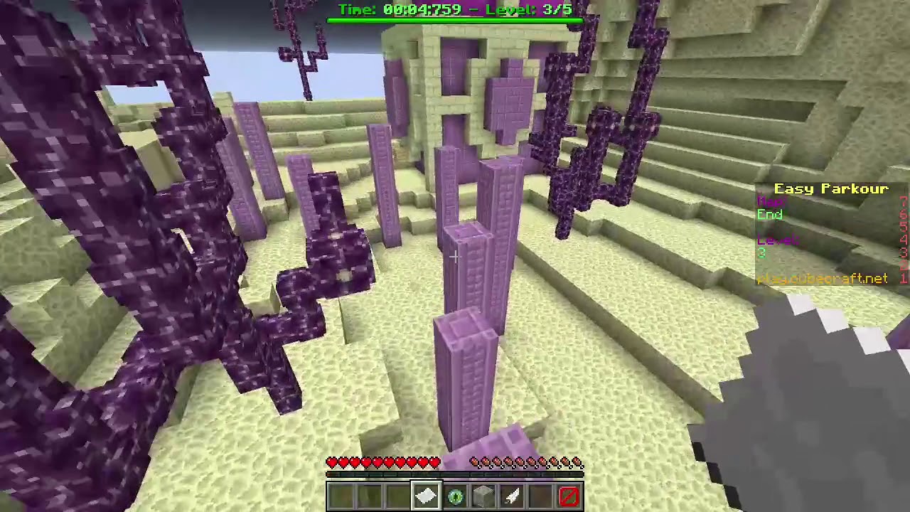 Cubecraft Parkour - Easy Maps - Map End Level 3 (with gold medal)