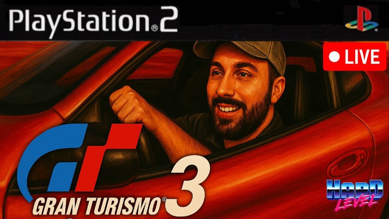 Gran Turismo 3 Jogando a campanha direto do PS2 em busca dos 100%! [LIVE]