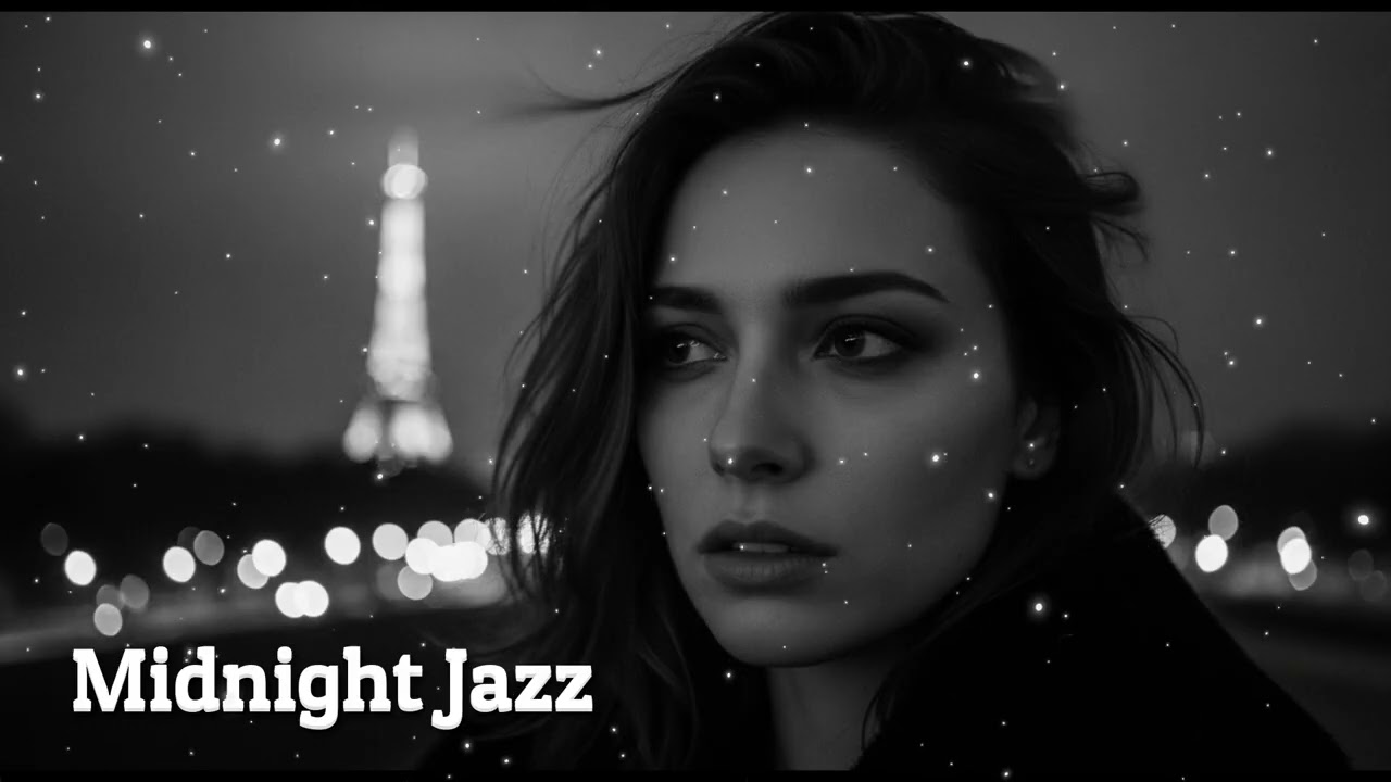 French Love Jazz at Midnight 🌙 Smooth Piano & Sax for Late Night Paris Romance