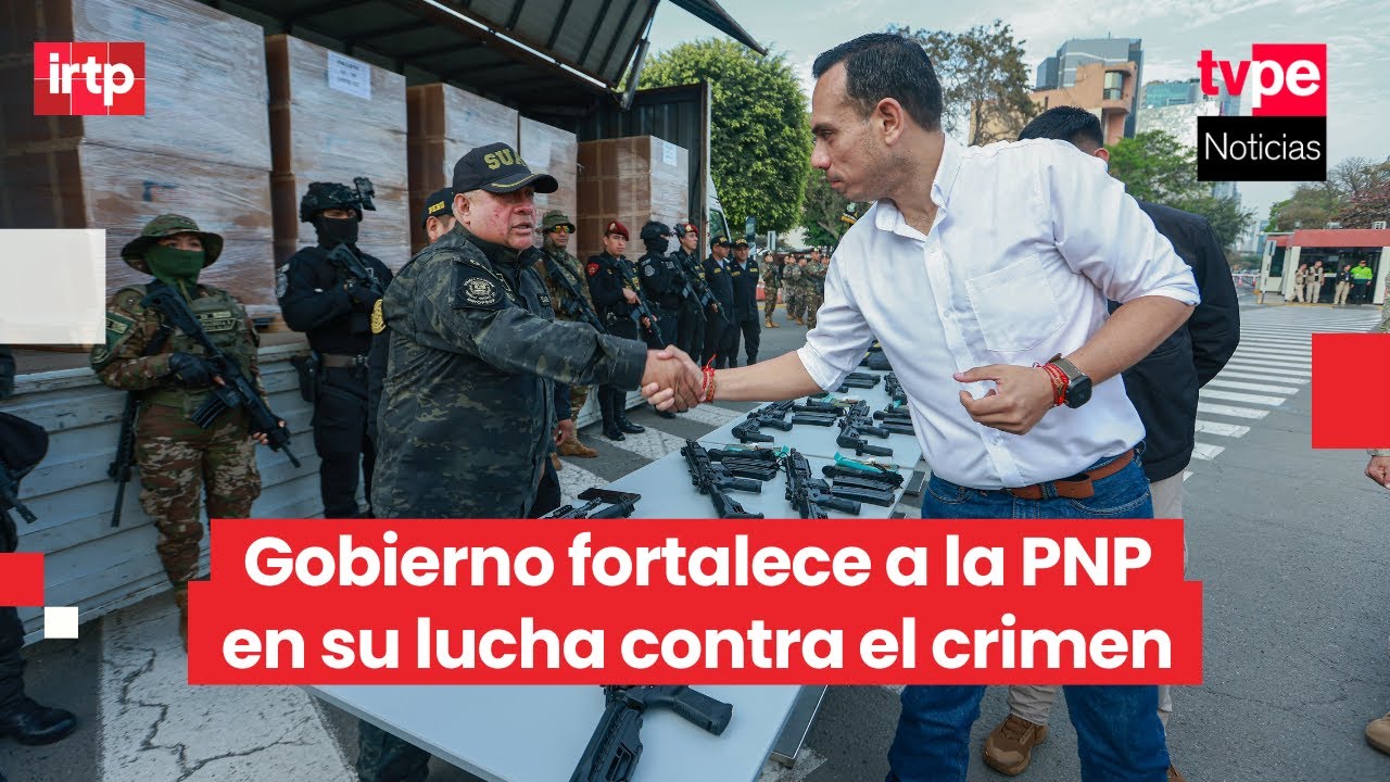 Gobierno entrega equipamiento a la PNP para fortalecer su labor en la lucha contra el crimen
