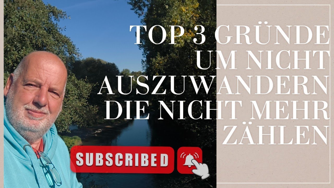 Es gibt keine Gründe mehr sich nicht mit dem Thema auswandern zu beschäftigen