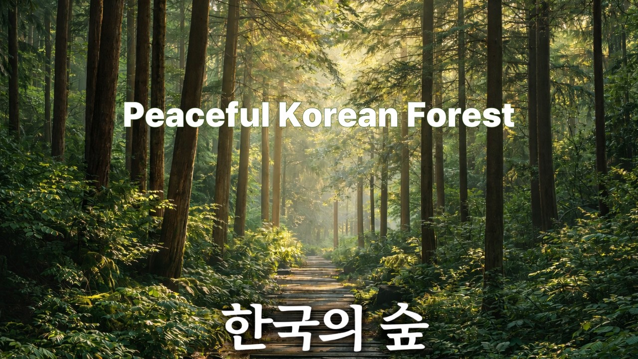 Bosque Coreano Pacífico 🌿 Música de Meditación | Peaceful Korean Forest 🌿 Meditation Music
