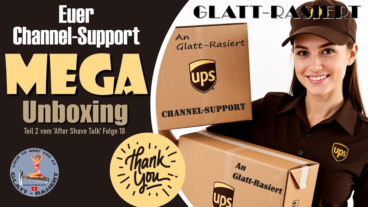EUER CHANNEL-SUPPORT ║ Mega Unboxing! - Rasierhobel / Nassrasur // GLATT-RASIERT