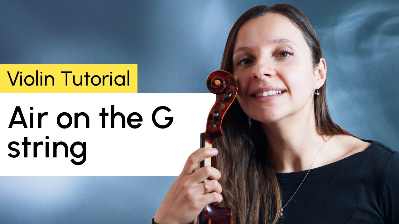 J. S. Bach, Air on G String | Violin Tutorial | Sheet Music