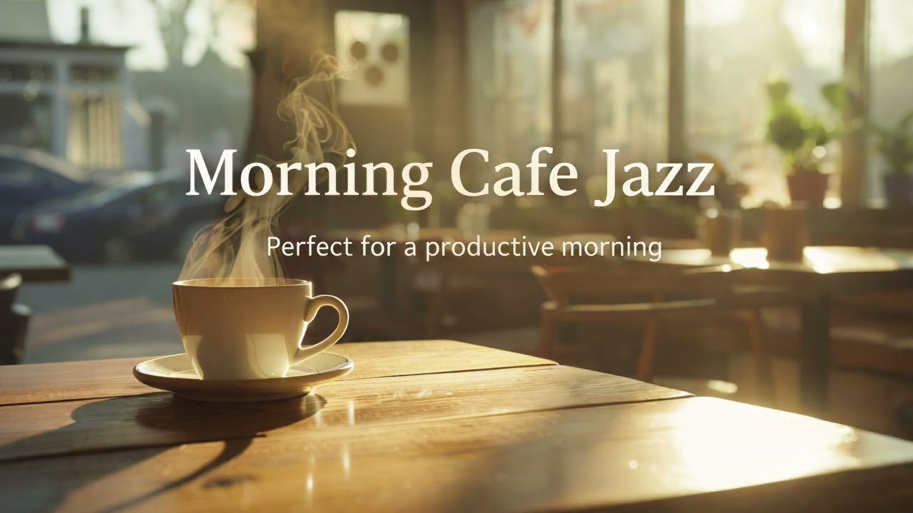 Morning Cafe Jazz ☕ Sunny Coffee Shop Vibes for Work & Study