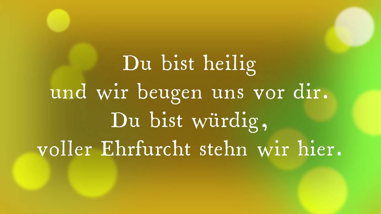 Du allein bist König