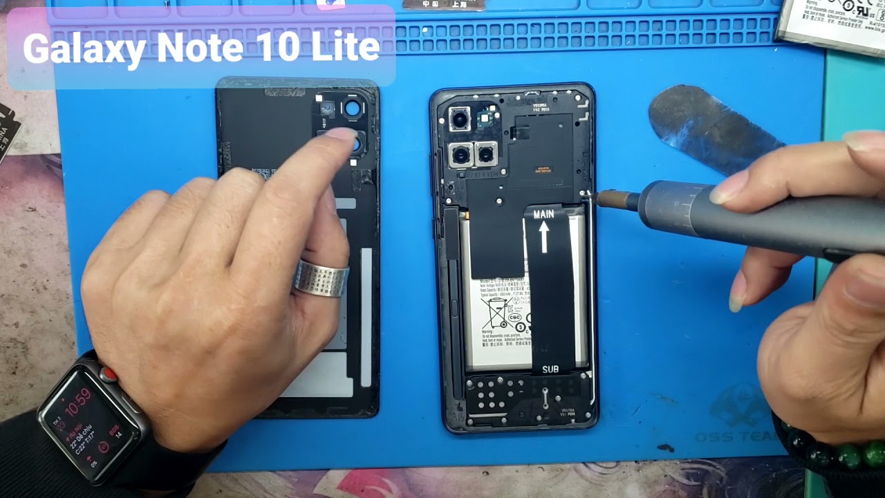 Galaxy Note 10 Lite / Remplacement de la batterie samsung Note 10 / Instructions pour retirer le