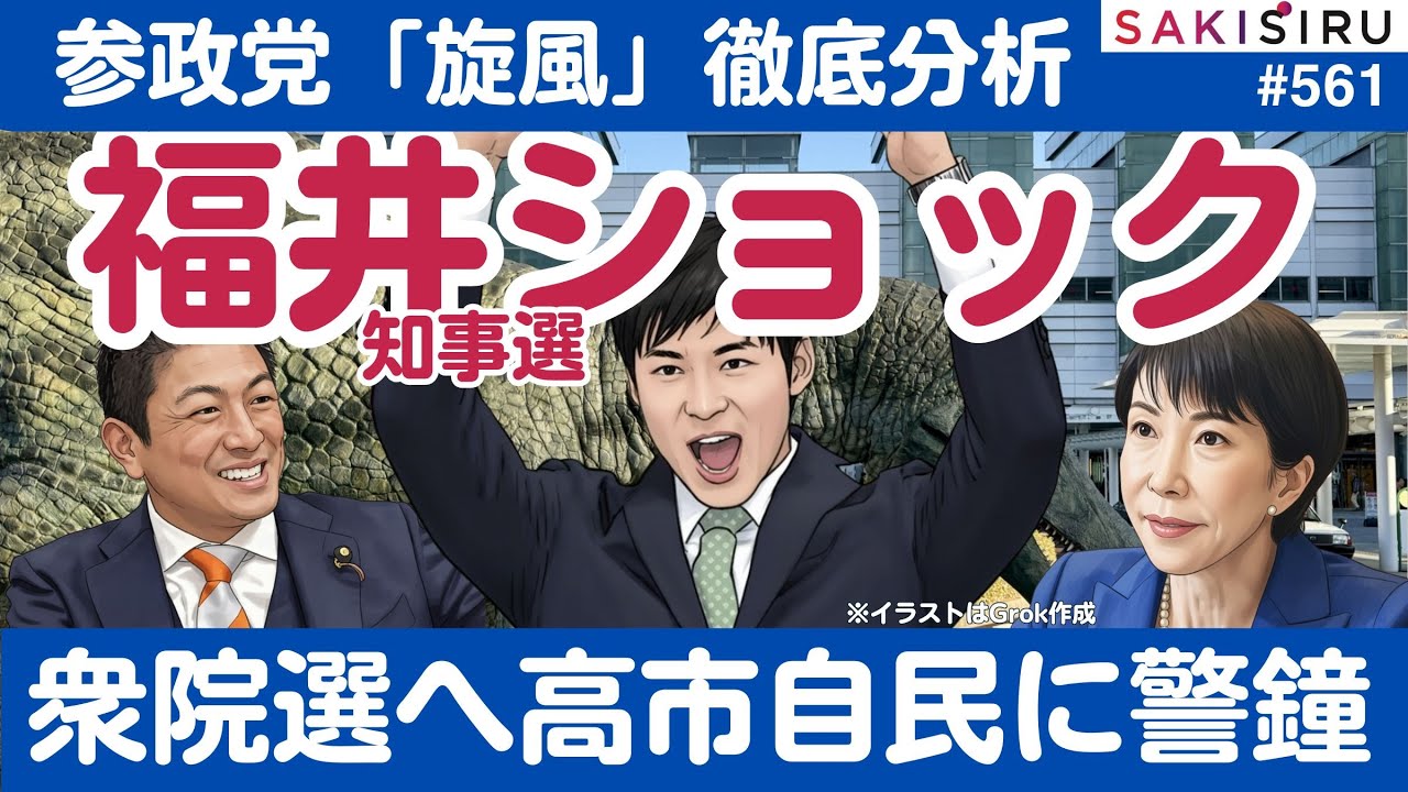 参政党旋風⁉️福井県知事選ショックを徹底分析❗️衆院選へ高市自民に警鐘【1/26 SAKISIRU】