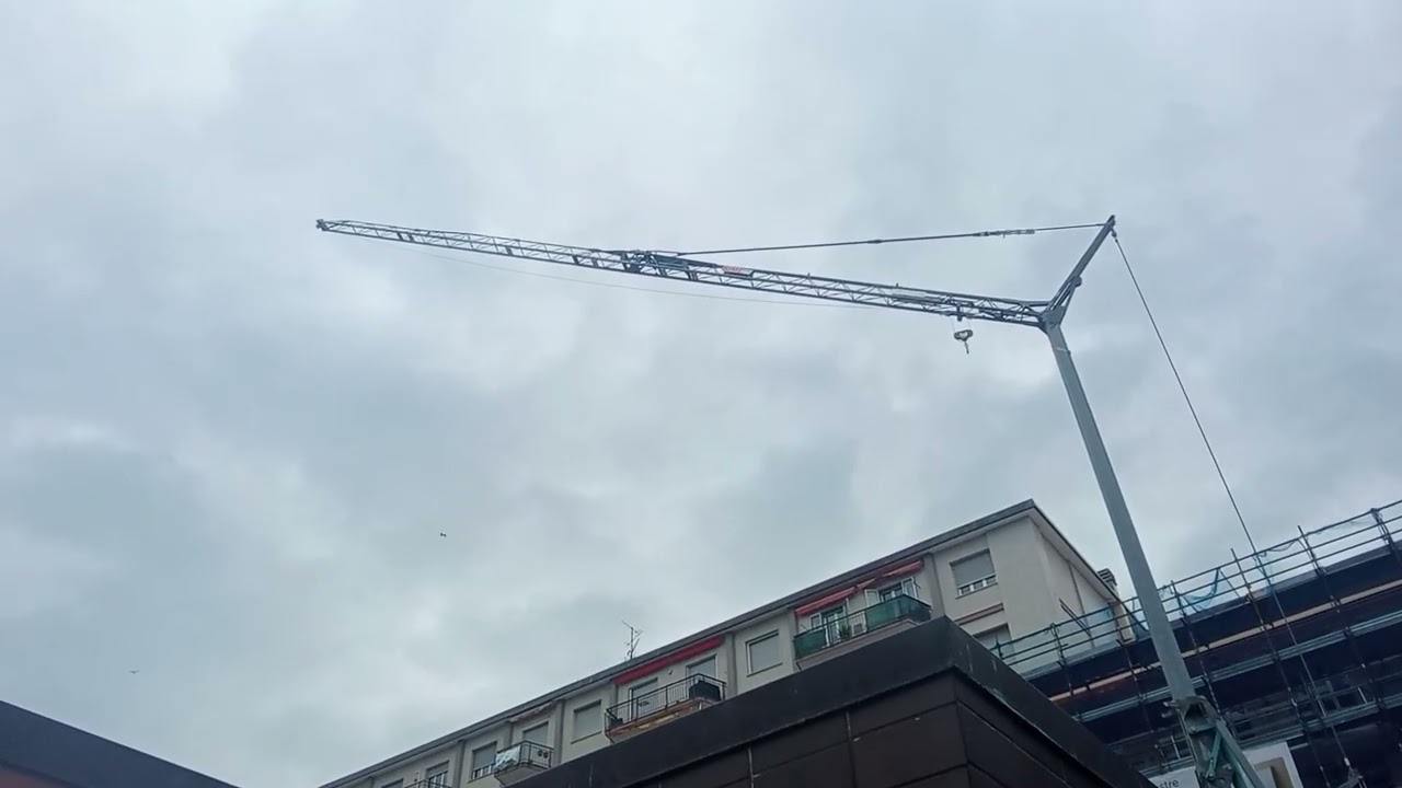Gru in via Trilussa a Savona 