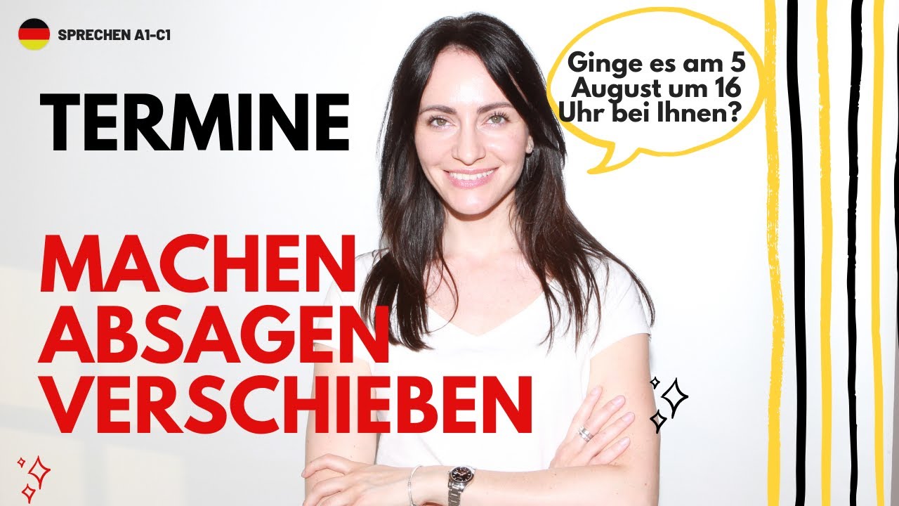 🇩🇪TERMINE machen/absagen/verschieben. Ich rufe meinen Zahnarzt an!
