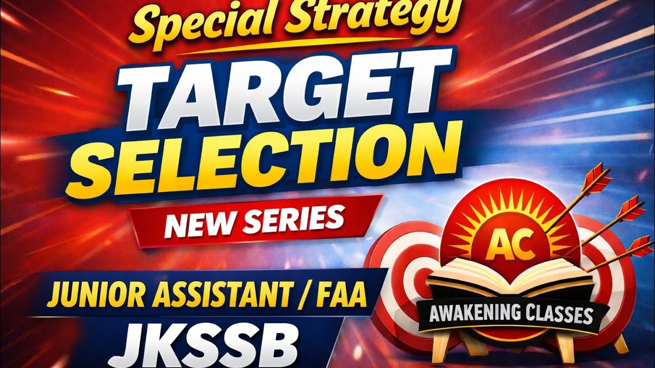 BEST STRATEGY TO CRACK | JUNIOR ASSISTANT | JKSSB FAA EXAMS |