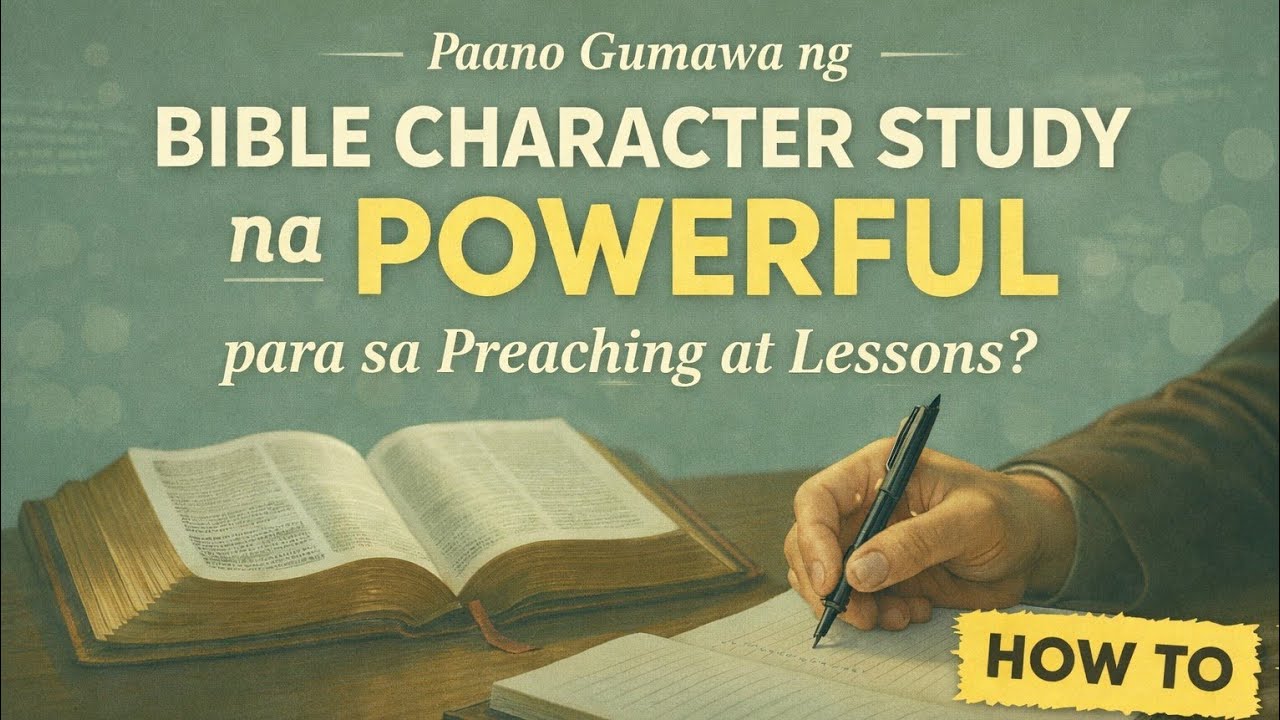 PAANO GUMAWA NG BIBLE CHARACTER STUDY PARA SA PREACHING AT LESSONS?